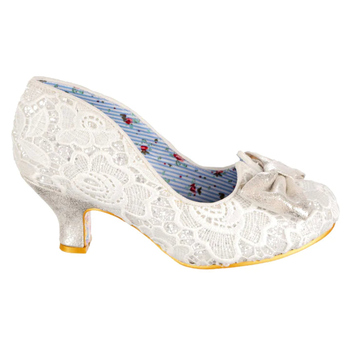 Irregular choice white wedding on sale shoes