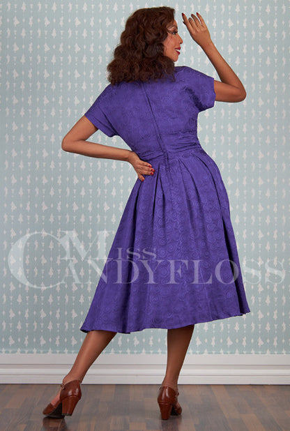 Rita-Violette 1940s satin dress by Miss Candyfloss