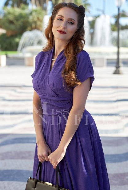 Rita-Violette 1940s satin dress by Miss Candyfloss