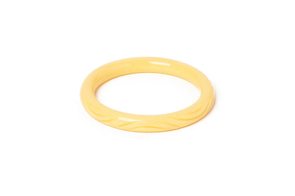 Narrow Buttery Heavy Carve Bangle