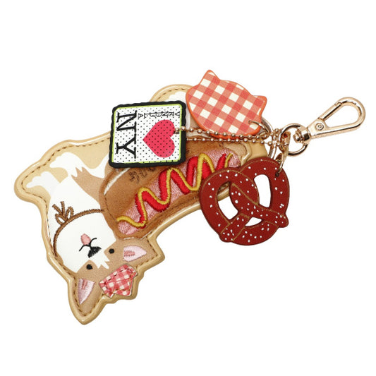 New York City Cats & Corgis Pretzel The Corgi Key Charm