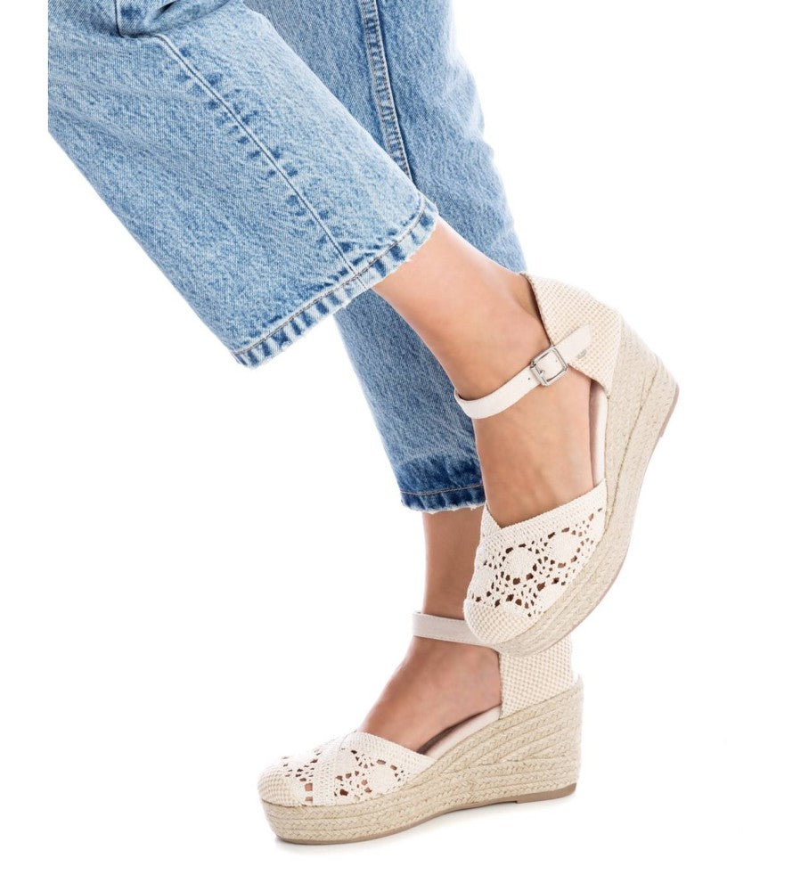 Closed toe lace outlet up wedges